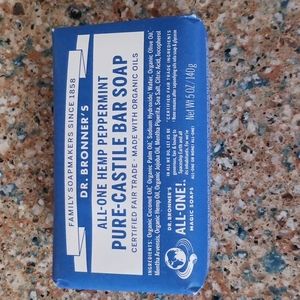 Dr. Bronner's All-One Hemp Peppermint Pure Castille Bar Soap